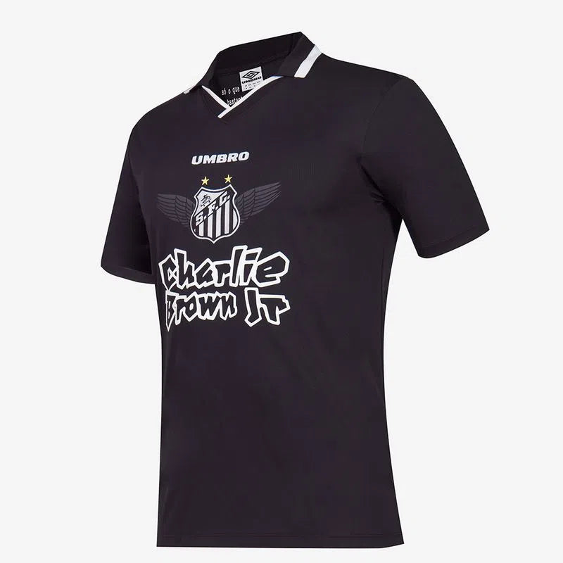 Camisa Santos Charlie Brown Jr. Marginal Alado Umbro Masculina - Preto - Furia Imports - 01 em Artigos Esportivos