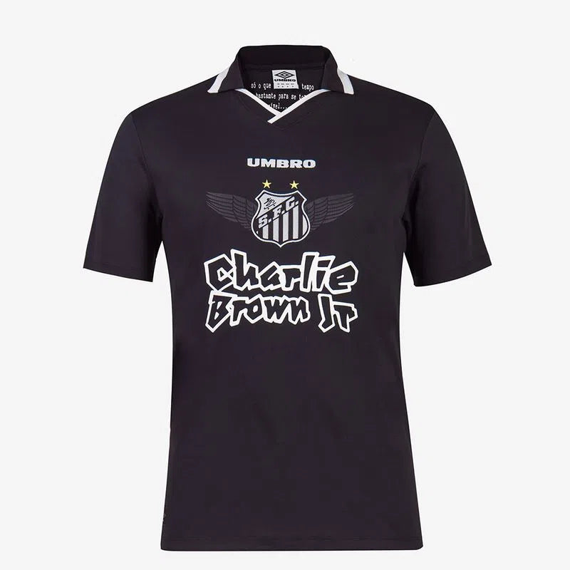 Camisa Santos Charlie Brown Jr. Marginal Alado Umbro Masculina - Preto - Furia Imports - 01 em Artigos Esportivos