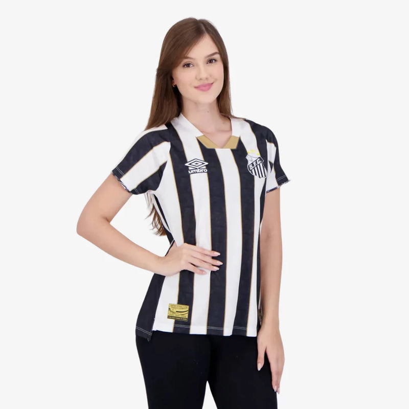 Camisa Feminina do Santos II 2024/25 + PERSONALIZAÇÃO GRÁTIS