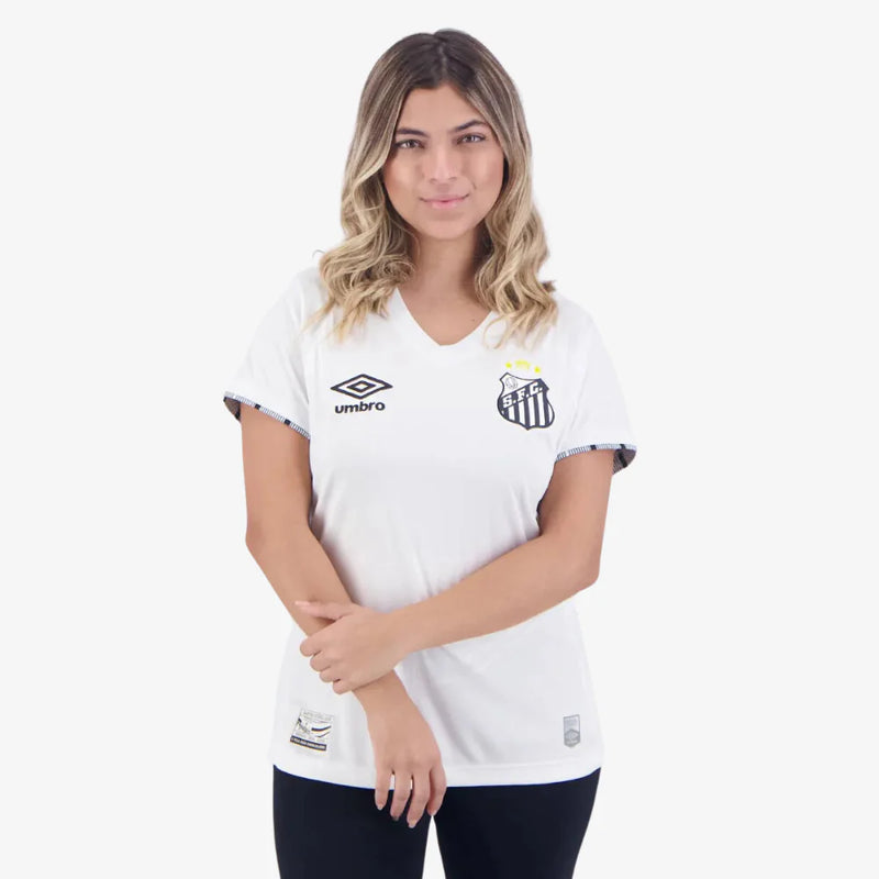 Camisa Feminina do Santos I 2024/25 + PERSONALIZAÇÃO GRÁTIS