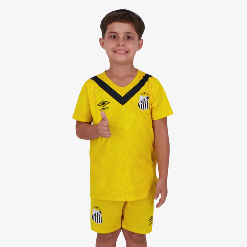 Kit Infantil Santos III 2024/25 + PERSONALIZAÇÃO GRÁTIS