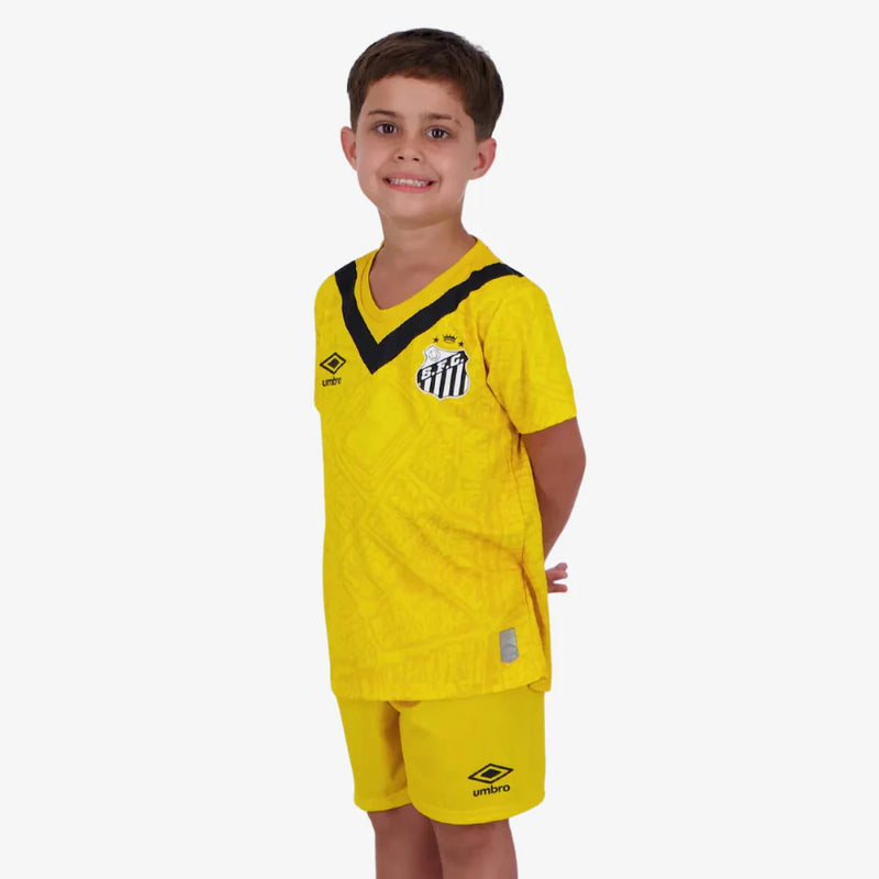 Kit Infantil Santos III 2024/25 + PERSONALIZAÇÃO GRÁTIS