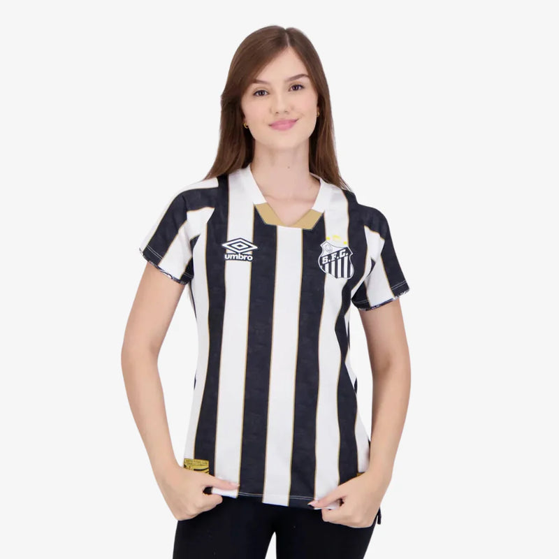 Camisa Feminina do Santos II 2024/25 + PERSONALIZAÇÃO GRÁTIS