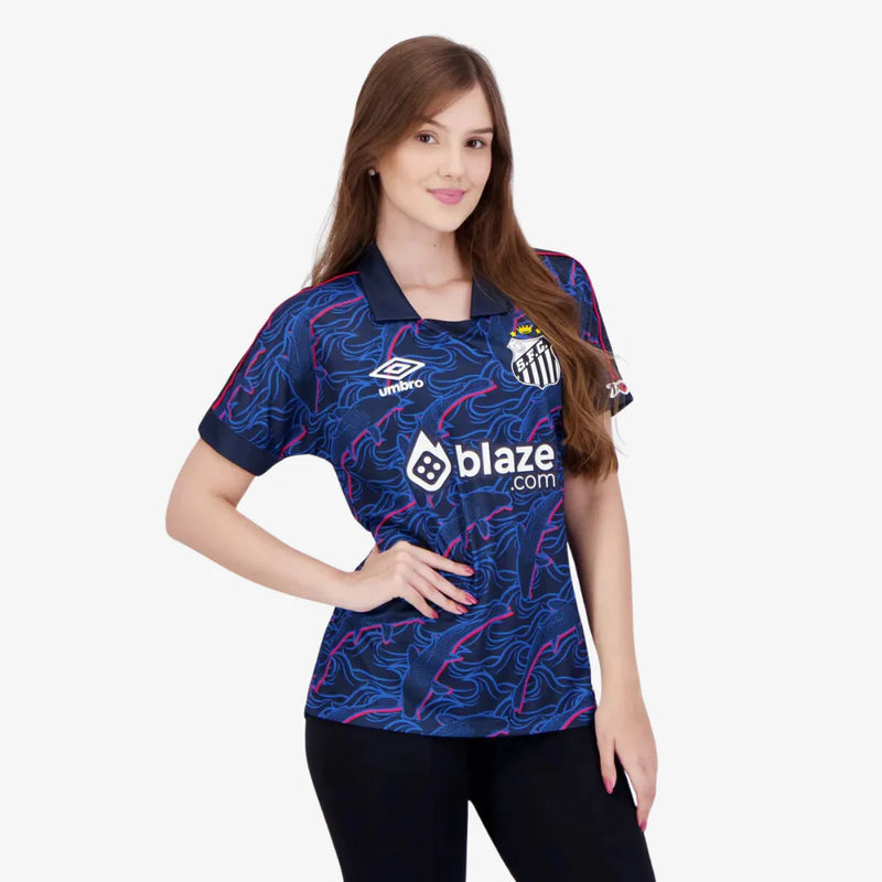 Camisa Feminina do Santos III 2023/24 + PERSONALIZAÇÃO GRÁTIS