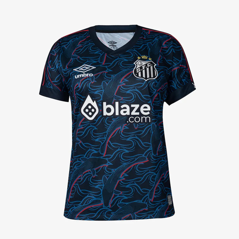 Camisa Feminina do Santos III 2023/24 + PERSONALIZAÇÃO GRÁTIS