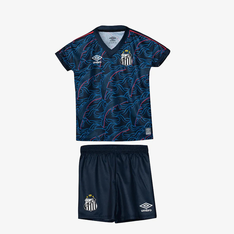 Kit Infantil Santos III 2023/24 + PERSONALIZAÇÃO GRÁTIS