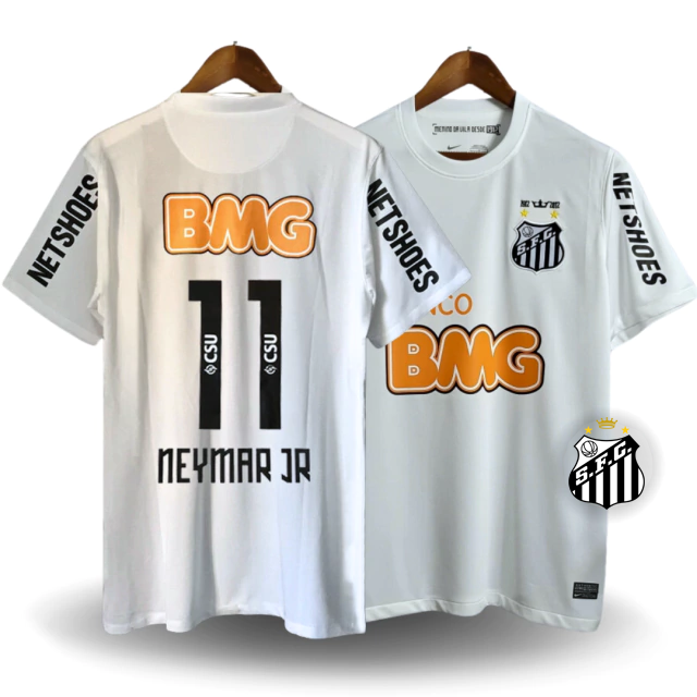 Kit Neymar Jr. 2x Camisas Santos 2011/12